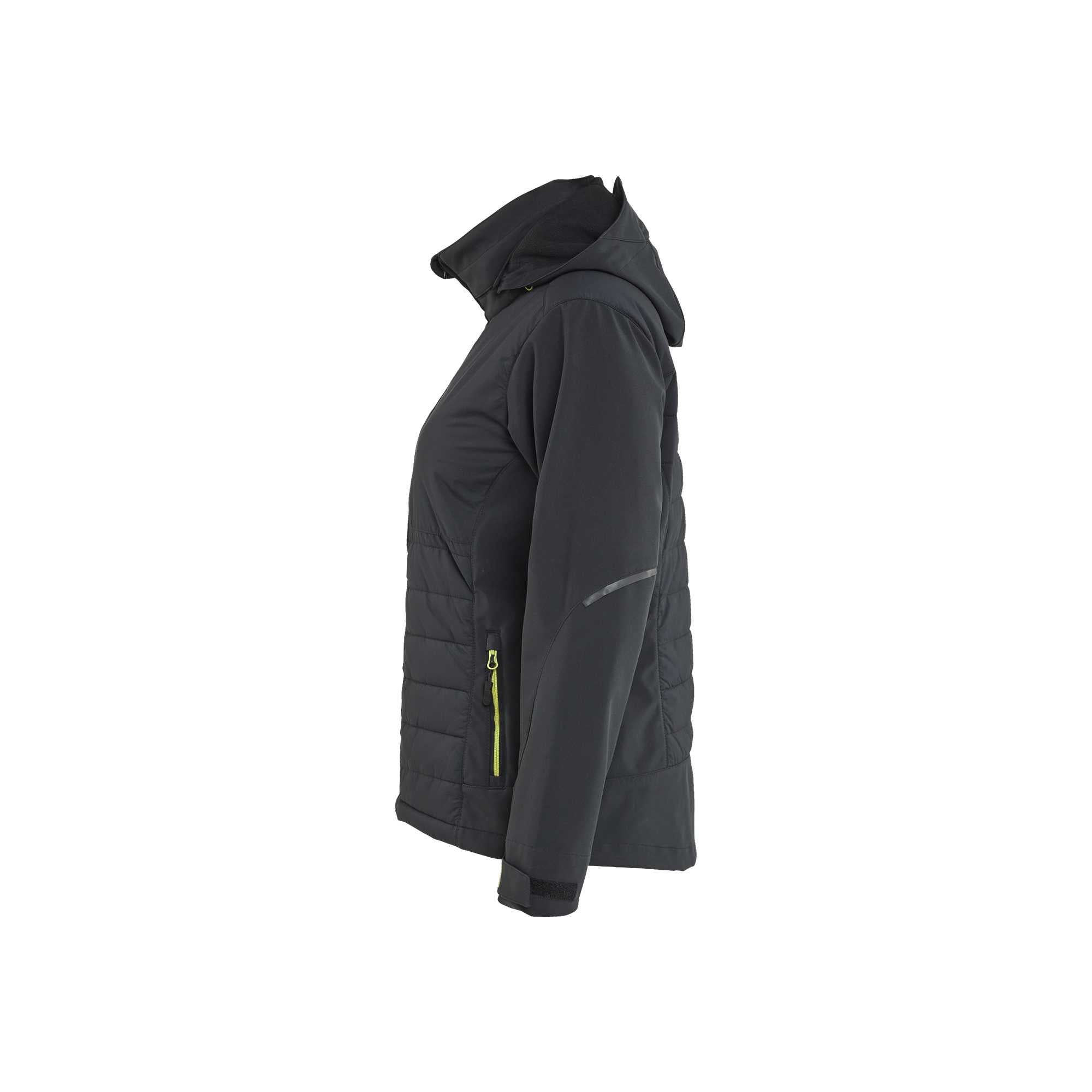 BLAKLADER 47332513 Women's Hybrid Jacket Hi Vis Reflective Softshell Work Jacket WOMEN - Waterproof